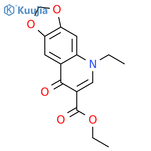 1,3-Dioxolo[4,5-g]quinoline-7-carboxylic acid,5-ethyl-5,8-dihydro-8-oxo-, ethyl ester structure