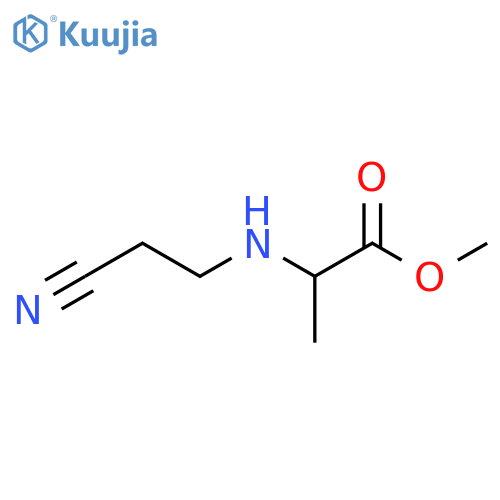 methyl (2R)-2-(2-cyanoethylamino)propanoate structure