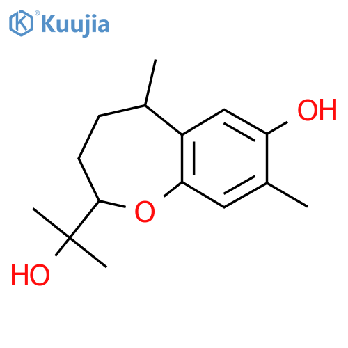 1-Benzoxepin-2-methanol,2,3,4,5-tetrahydro-7-hydroxy-a,a,5,8-tetramethyl-, (2R,5R)- structure