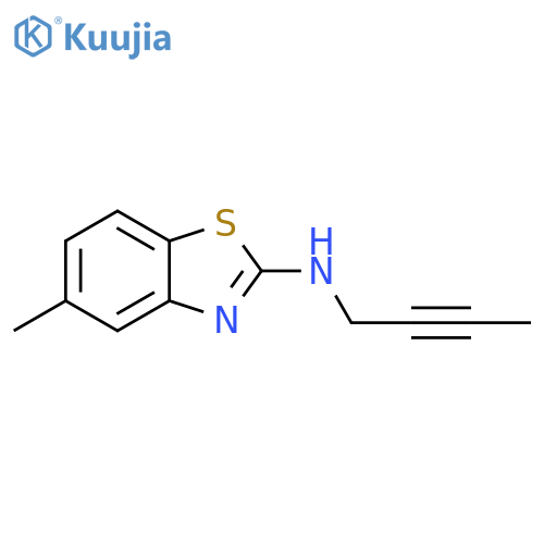 2-Benzothiazolamine,N-2-butyn-1-yl-5-methyl- structure