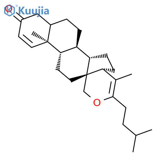 Cholesta-1,20(22)-dien-3-one, 18,22-epoxy- structure