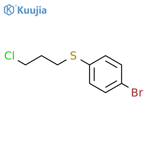 (4-Bromophenyl)(3-chloropropyl)sulfane structure