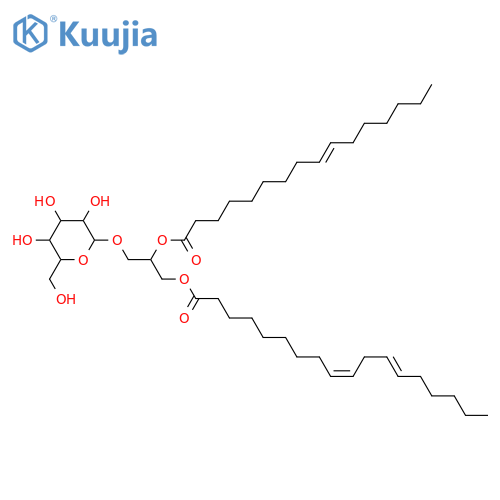 Glycerol 1,2-dialkanoates; Glycerol 1-(9Z,12Z-octadecadienoate) 2-(9Z-hexadecenoate), 3-O-β-D-Galactopyranoside(2S-) structure