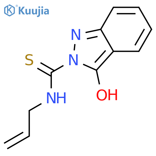 2H-Indazole-2-carbothioamide, 3-hydroxy-N-2-propenyl- structure