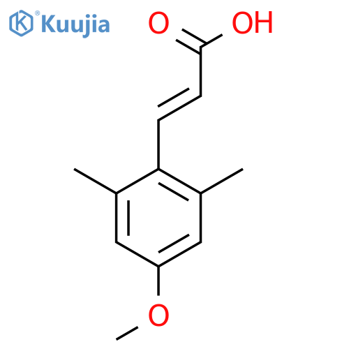 (2E)-3-(4-methoxy-2,6-dimethylphenyl)prop-2-enoic Acid structure
