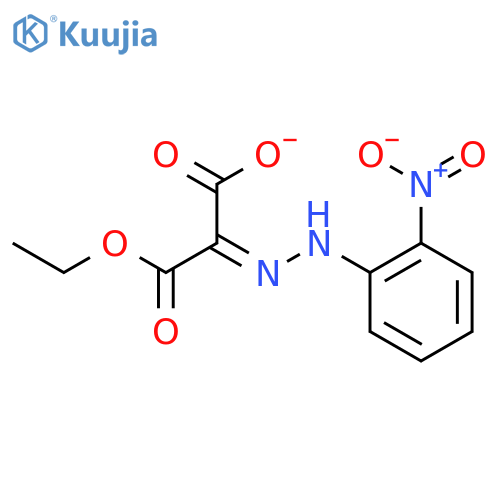 Propanedioic acid, [(2-nitrophenyl)hydrazono]-, monoethyl ester, (E)- structure