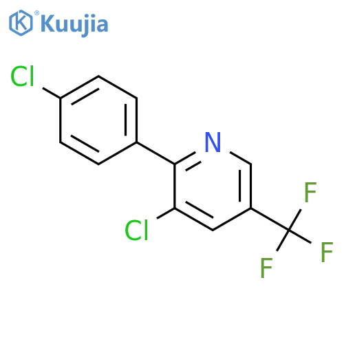 Pyridine, 3-chloro-2-(4-chlorophenyl)-5-(trifluoromethyl)- structure
