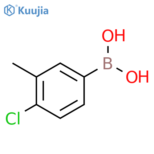 4-Chloro-3-methylphenylboronic acid structure