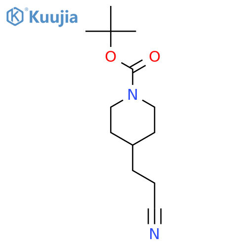 Tert-Butyl 4-(2-Cyanoethyl)Piperidine-1-Carboxylate structure