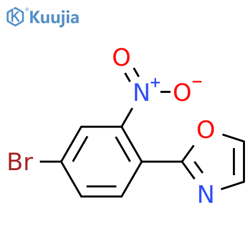 2-(4-Bromo-2-nitrophenyl)oxazole structure