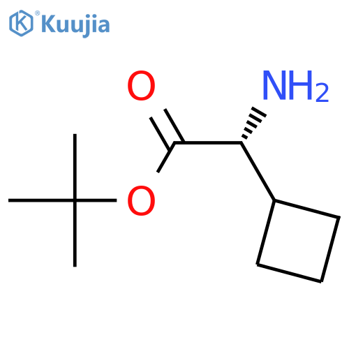 (R)-tert-Butyl 2-amino-2-cyclobutylacetate structure