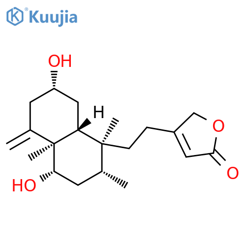 2(5H)-Furanone,4-[2-[(1S,2R,4S,4aR,7R,8aR)-decahydro-4,7-dihydroxy-1,2,4a-trimethyl-5-methylene-1-naphthalenyl]ethyl]- structure