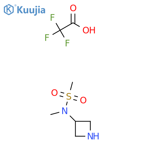 N-(Azetidin-3-yl)-N-methylmethanesulfonamide; trifluoroacetic acid structure