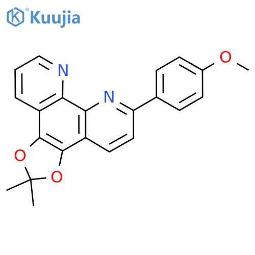 6-(4-Methoxyphenyl)-2,2-dimethyl-[1,3]dioxolo[4,5-f][1,10]phenanthroline structure