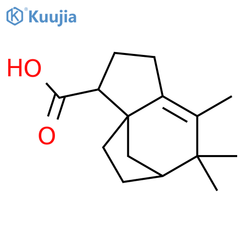 1H-3a,6-Methanoazulene-3-carboxylicacid, 2,3,4,5,6,7-hexahydro-7,7,8-trimethyl-, (3S,3aS,6R)- structure