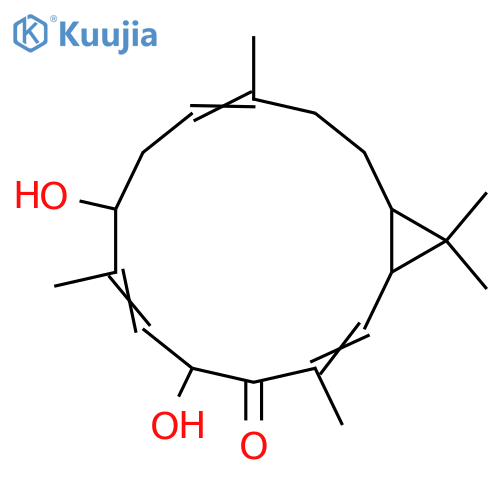 6,9-Dihydroxy-3,7,11-casbatrien-5-one; (1S,2R,3E,6S,7E,9R,11E)-form structure