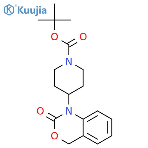 N-Boc-1-(4-piperidinyl)-1,2-dihydro-4H-3,1-benzoxazin-2-one structure