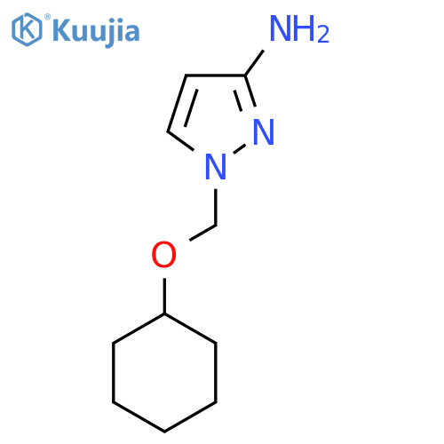 1-(cyclohexyloxy)methyl-1H-pyrazol-3-amine structure