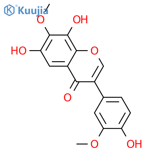 3',4',6,7,8-Pentahydroxyisoflavone; 3',7-Di-Me ether structure