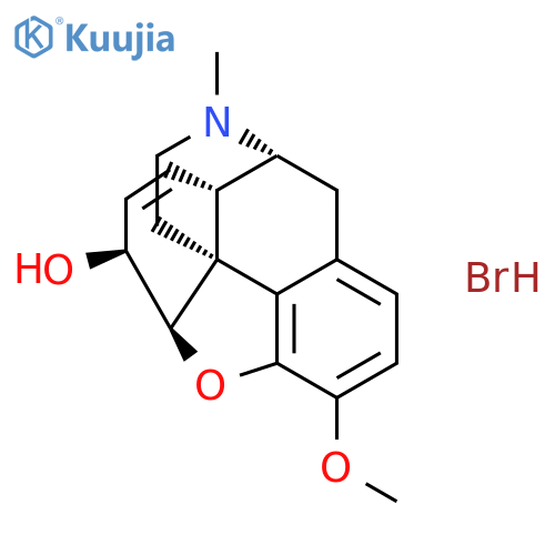 14a-Morphinan-6a-ol, 7,8-didehydro-4,5a-epoxy-3-methoxy-17-methyl-,hydrobromide (8CI) structure