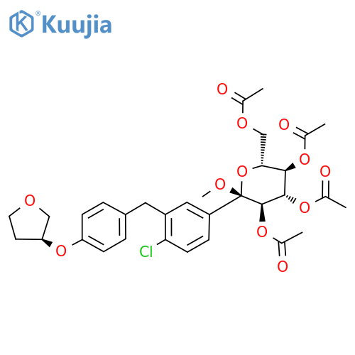 Empagliflozin Tetraacetoxy structure