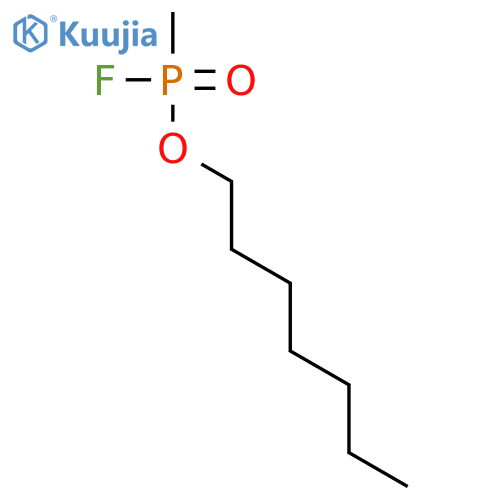 n-Heptyl methylphosphonofluoridate structure