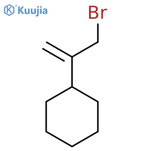 (3-bromoprop-1-en-2-yl)cyclohexane structure