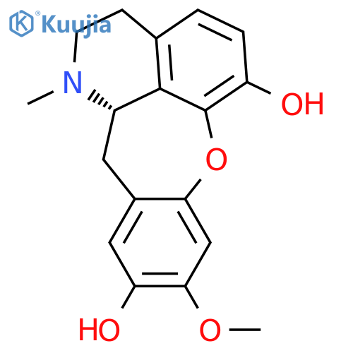 1H-[1]Benzoxepino[2,3,4-ij]isoquinoline-6,10-diol,2,3,12,12a-tetrahydro-9-methoxy-1-methyl-, (12aS)- (9CI) structure