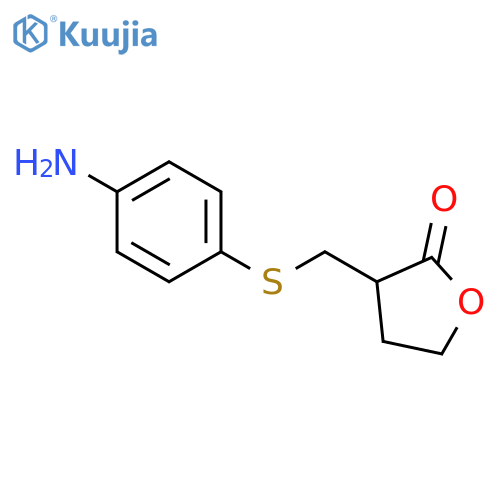 3-(((4-Aminophenyl)thio)methyl)dihydrofuran-2(3H)-one structure
