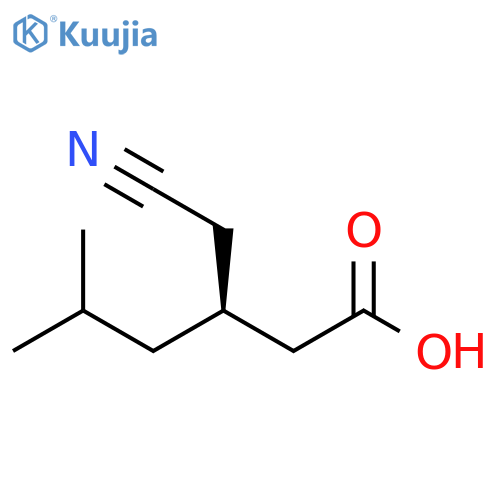 (3S)-3-(Cyanomethyl)-5-methylhexanoic Acid structure