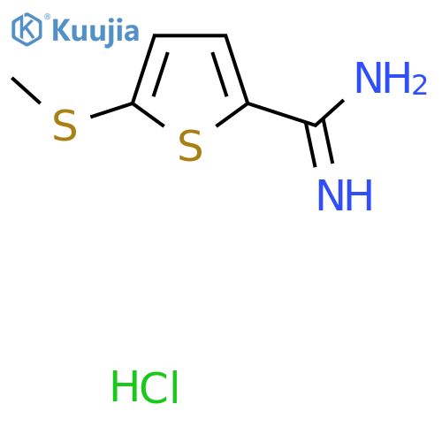 5-(Methylthio)thiophene-2-carboximidamide hydrochloride structure