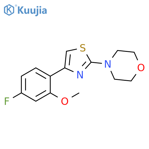 4-4-(4-fluoro-2-methoxyphenyl)-1,3-thiazol-2-ylmorpholine structure