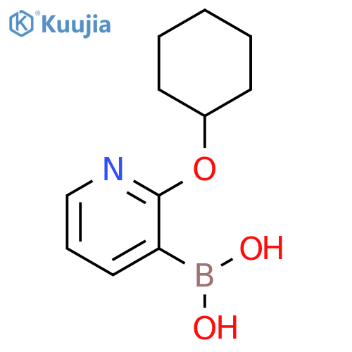 2-(Cyclohexyloxy)pyridin-3-ylboronic acid structure