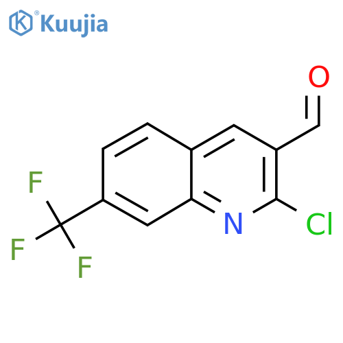 2-Chloro-7-(trifluoromethyl)quinoline-3-carbaldehyde structure