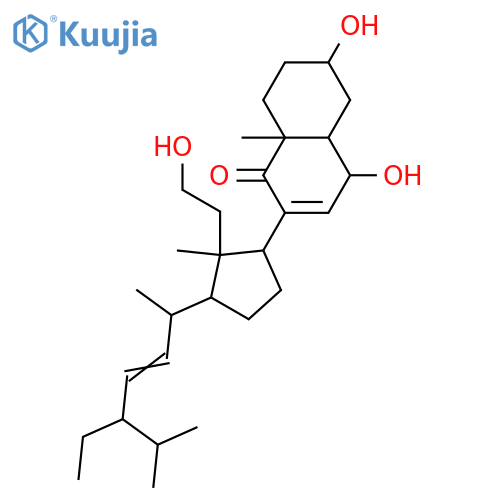 3,6,11-Trihydroxy-9,11-secostigmasta-7,24(28)-dien-9-one; (3β,5α,6α,24(28)E)-form, 22,23-Didehydro(E-), 24R,28-dihydro structure