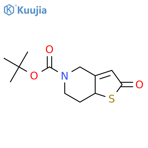 tert-butyl 2-oxo-2H,4H,5H,6H,7H,7aH-thieno[3,2-c]pyridine-5-carboxylate structure