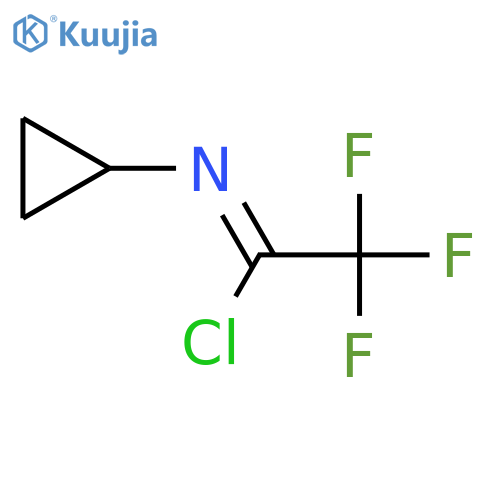 N-Cyclopropyl-2,2,2-trifluoroethanimidoyl chloride structure