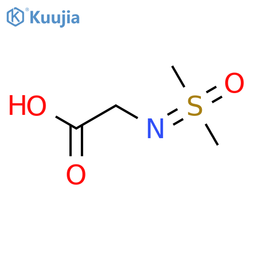2-{[dimethyl(oxo)-λ?-sulfanylidene]amino}acetic acid structure