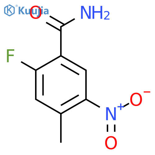 2-Fluoro-4-methyl-5-nitrobenzamide structure