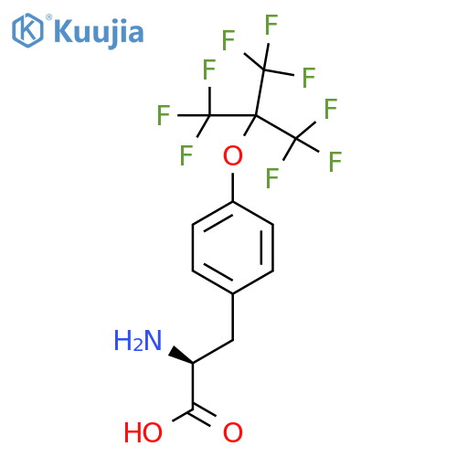 (S)-2-Amino-3-(4-((1,1,1,3,3,3-hexafluoro-2-(trifluoromethyl)propan-2-yl)oxy)phenyl)propanoic acid structure