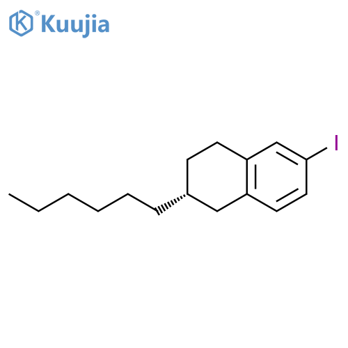 (2R)-2-hexyl-6-iodo-1,2,3,4-tetrahydronaphthalene structure
