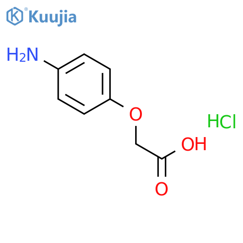 2-(4-aminophenoxy)acetic acid hydrochloride structure