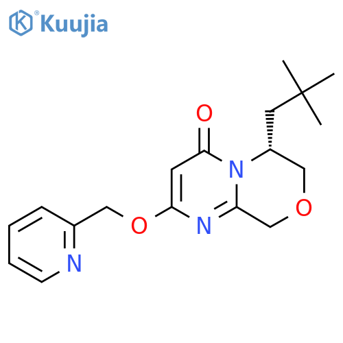 (R)-6-Neopentyl-2-(pyridin-2-ylmethoxy)-6,7-dihydropyrimido2,1-c1,4oxazin-4(9H)-one structure