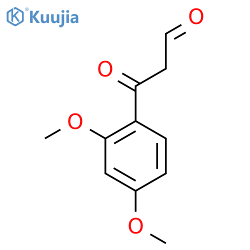 3-(2,4-dimethoxyphenyl)-3-oxopropanal structure
