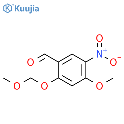 Benzaldehyde, 4-methoxy-2-(methoxymethoxy)-5-nitro- structure