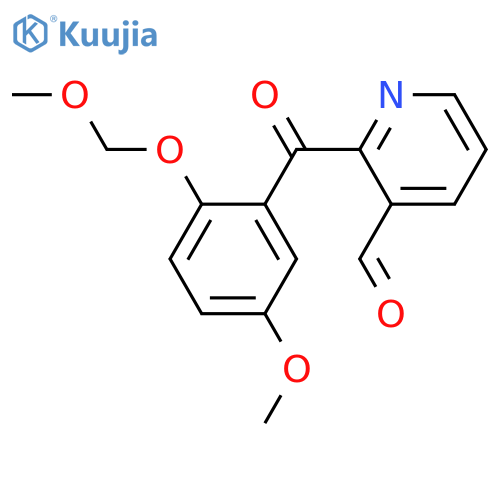 3-Pyridinecarboxaldehyde, 2-[5-methoxy-2-(methoxymethoxy)benzoyl]- structure