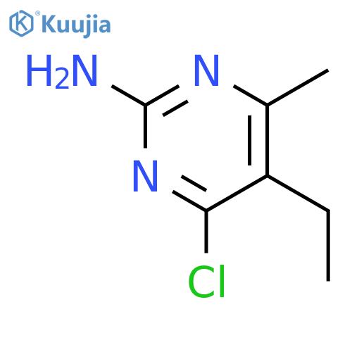 4-chloro-5-ethyl-6-methylpyrimidin-2-amine structure