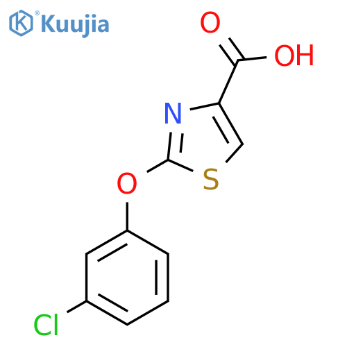 2-(3-Chloro-phenoxy)-thiazole-4-carboxylic acid structure