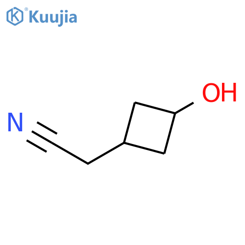 2-(3-hydroxycyclobutyl)acetonitrile structure