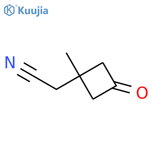 2-(1-methyl-3-oxocyclobutyl)acetonitrile structure
